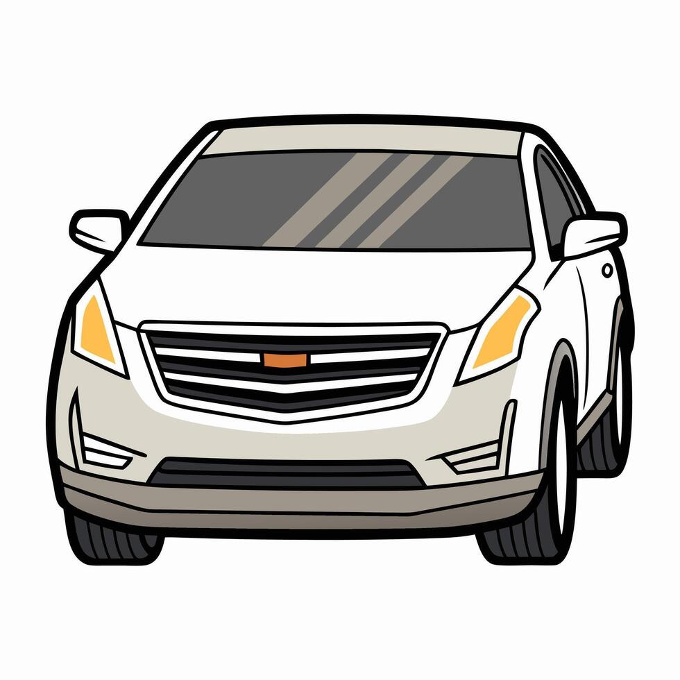 Car Design with Solid Colors for Transportation Branding vector