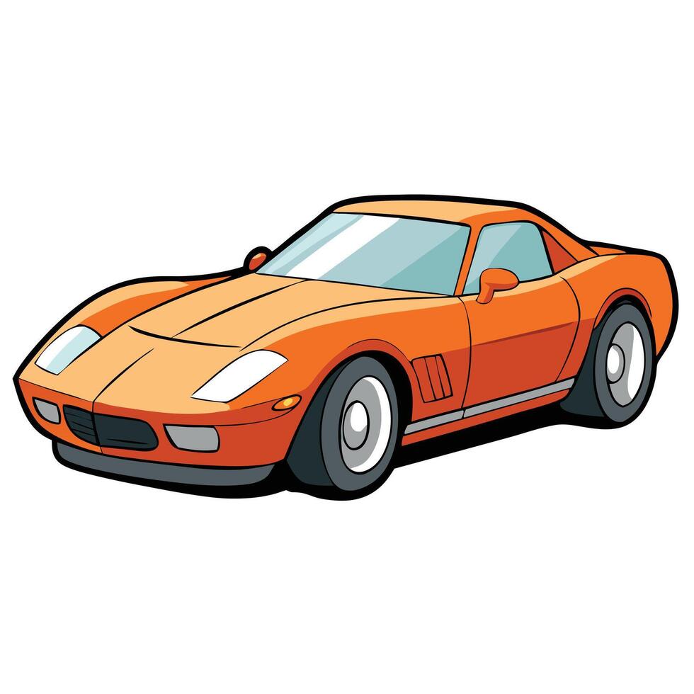 Minimalist Sedan Car Art on a Plain White Background vector