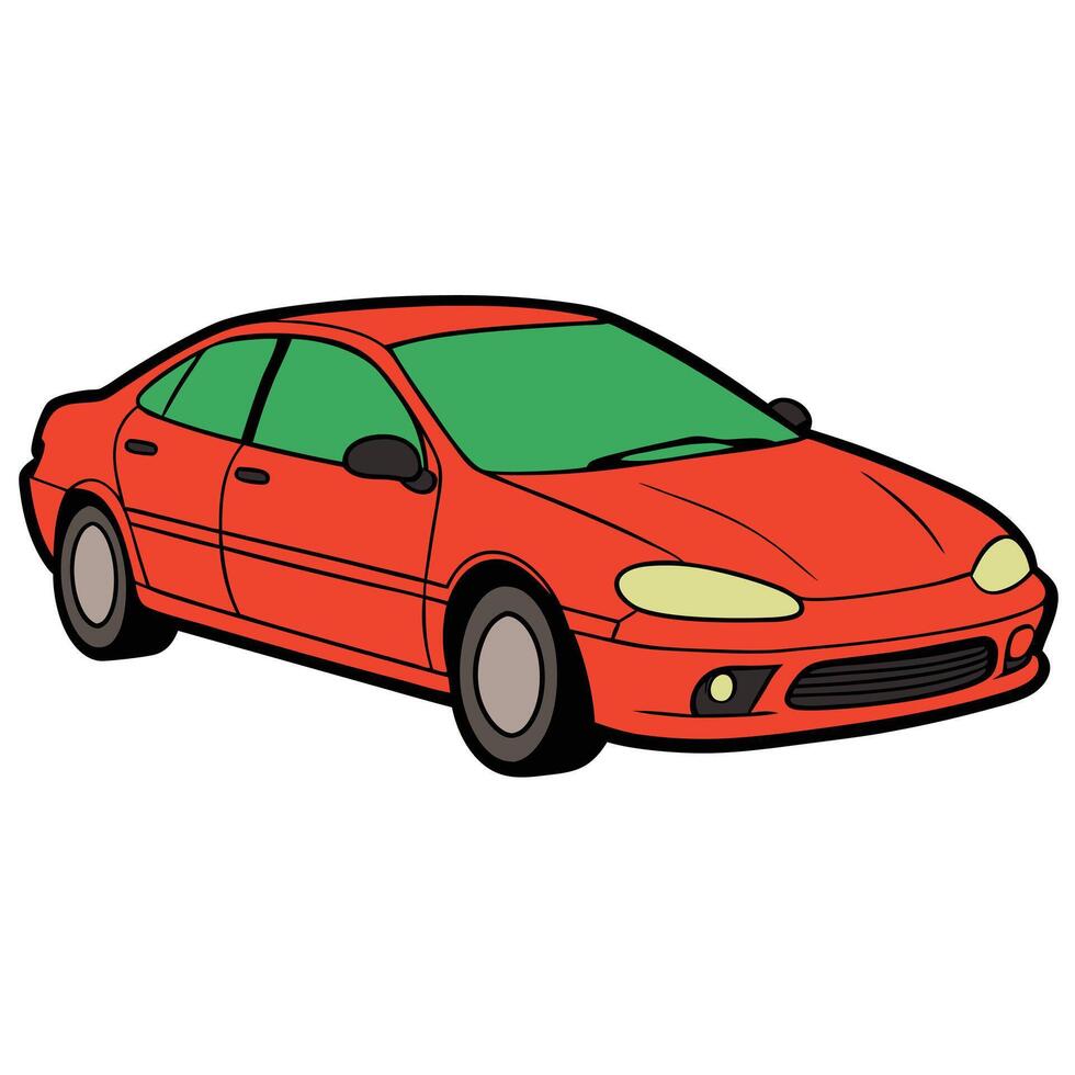 Red Sports Car Design for High-End Branding vector