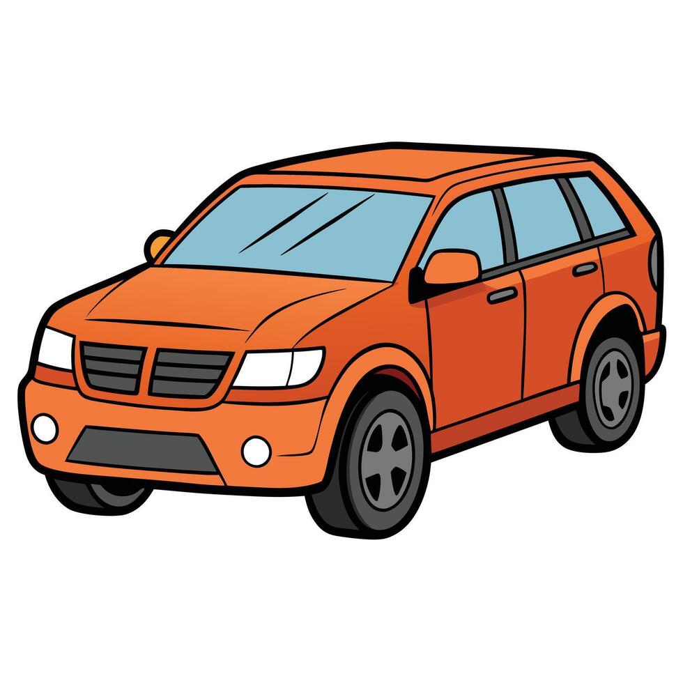 Car in Motion with Blurred Background Illustration vector