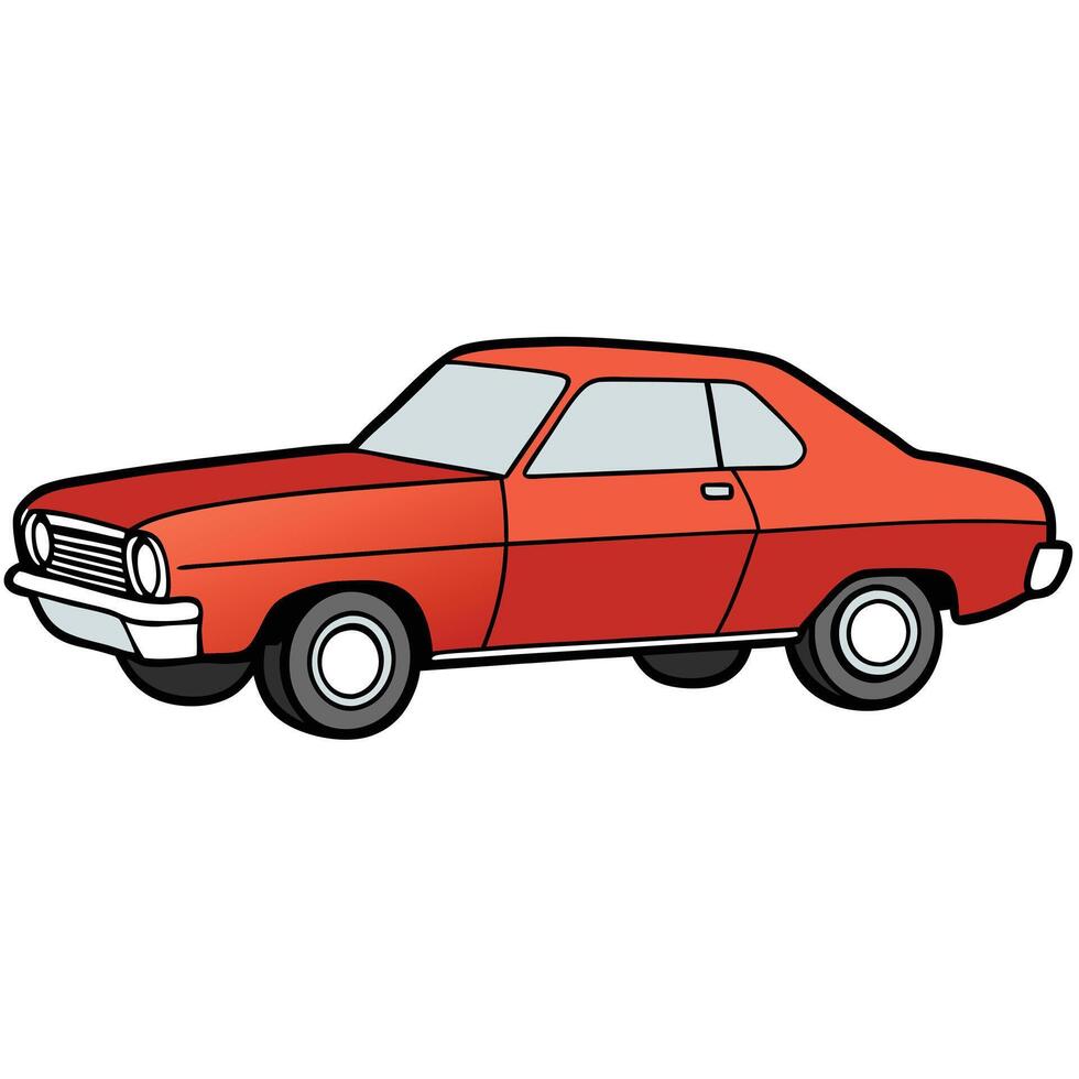 Artwork of Car with Racing Stripes for Motorsport Projects vector