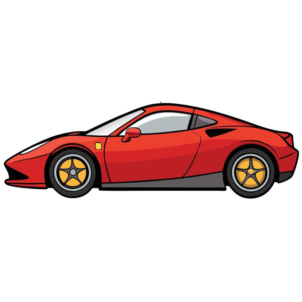 Compact City Car Illustration for Urban Branding vector