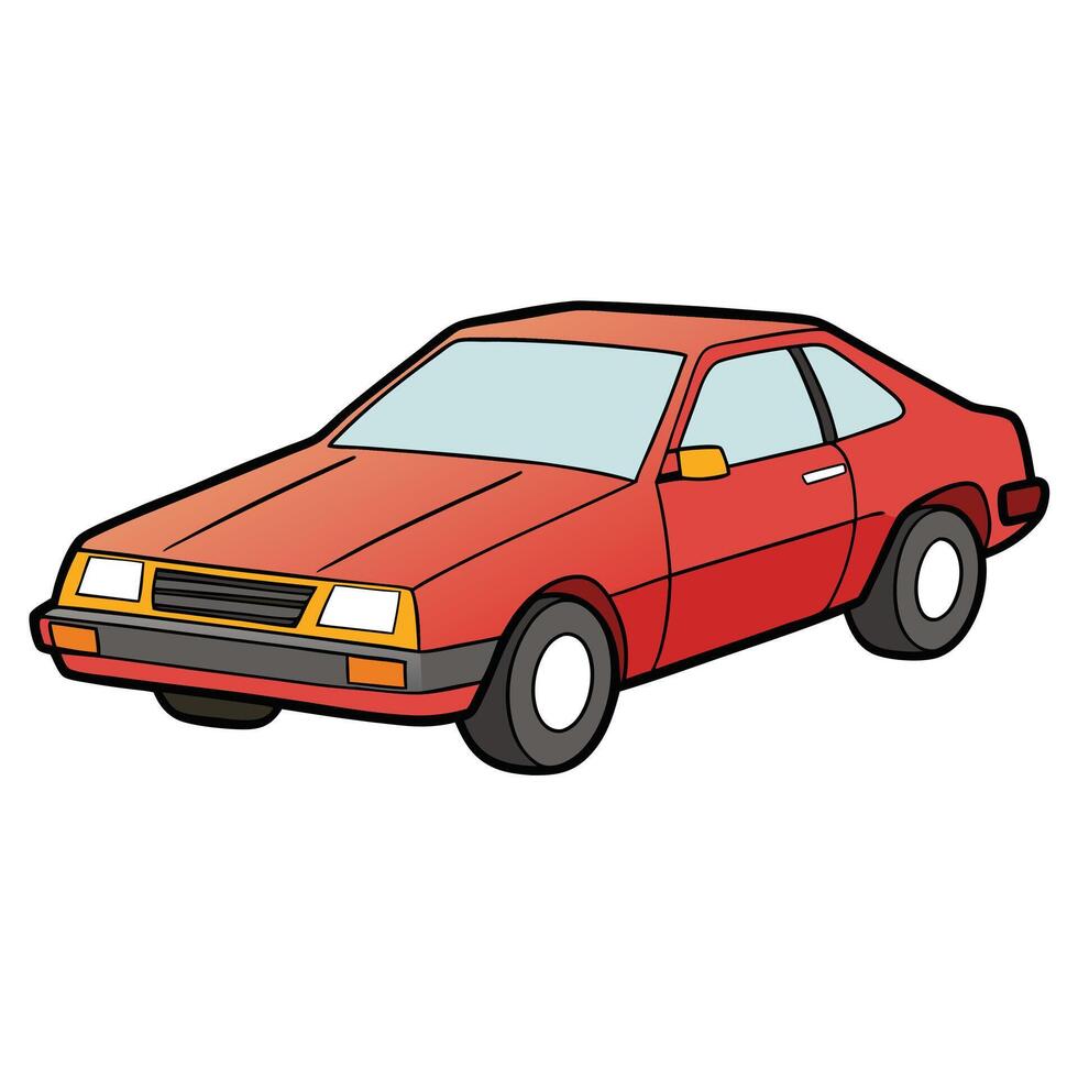 High-Speed Sports Car in Motion Art vector