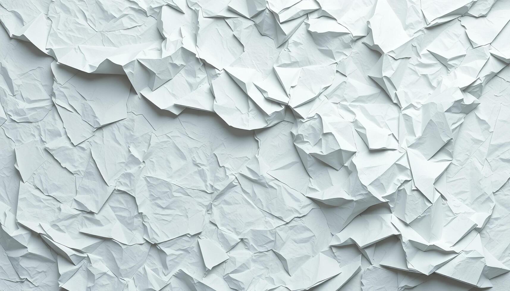 Crumpled White Paper Texture Abstract Gray and White Background photo