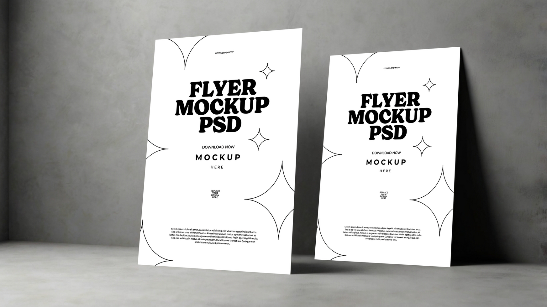 Easy-to-Use Flyer and Poster Mockup Designs psd