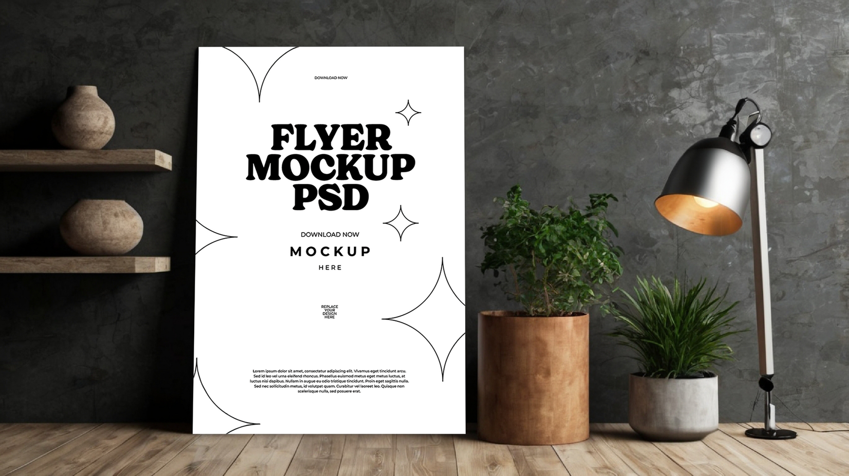 Eye-Catching Flyer and Poster Mockup Presentations psd