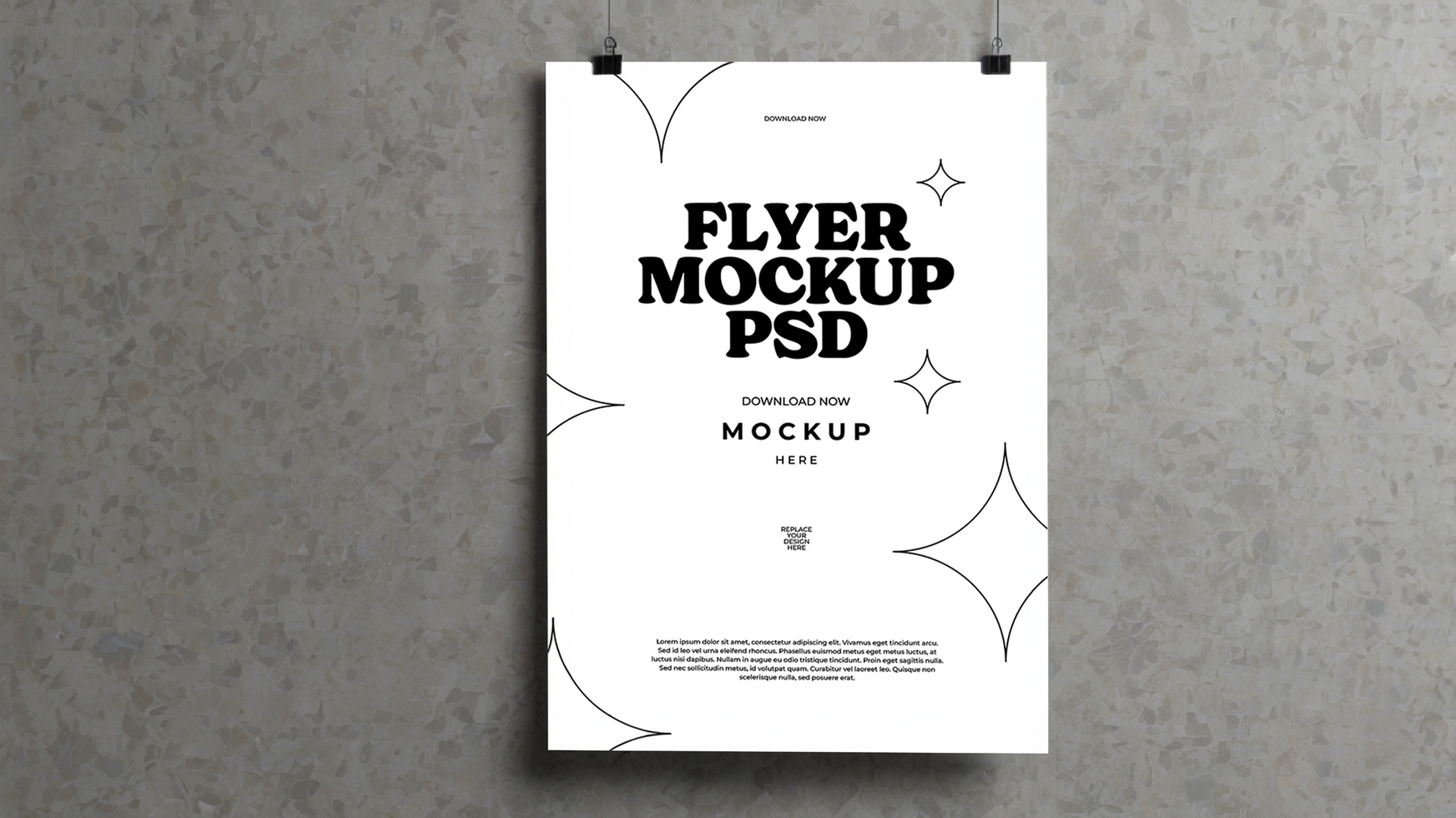 Elegant Flyer and Poster Mockup Showcase psd
