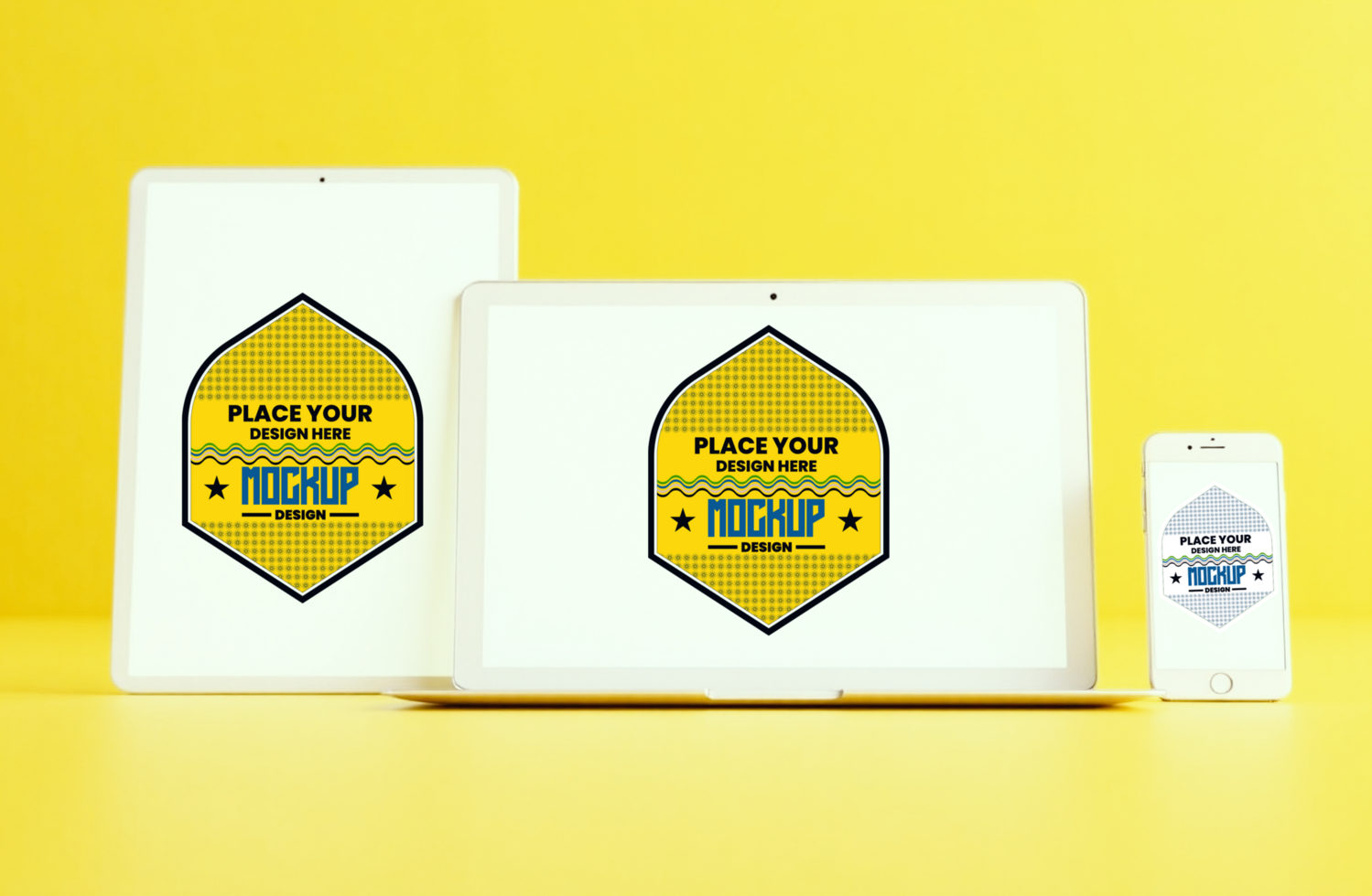High-quality mock up of tablet pc and smartphone for digital content and touchscreen designs psd