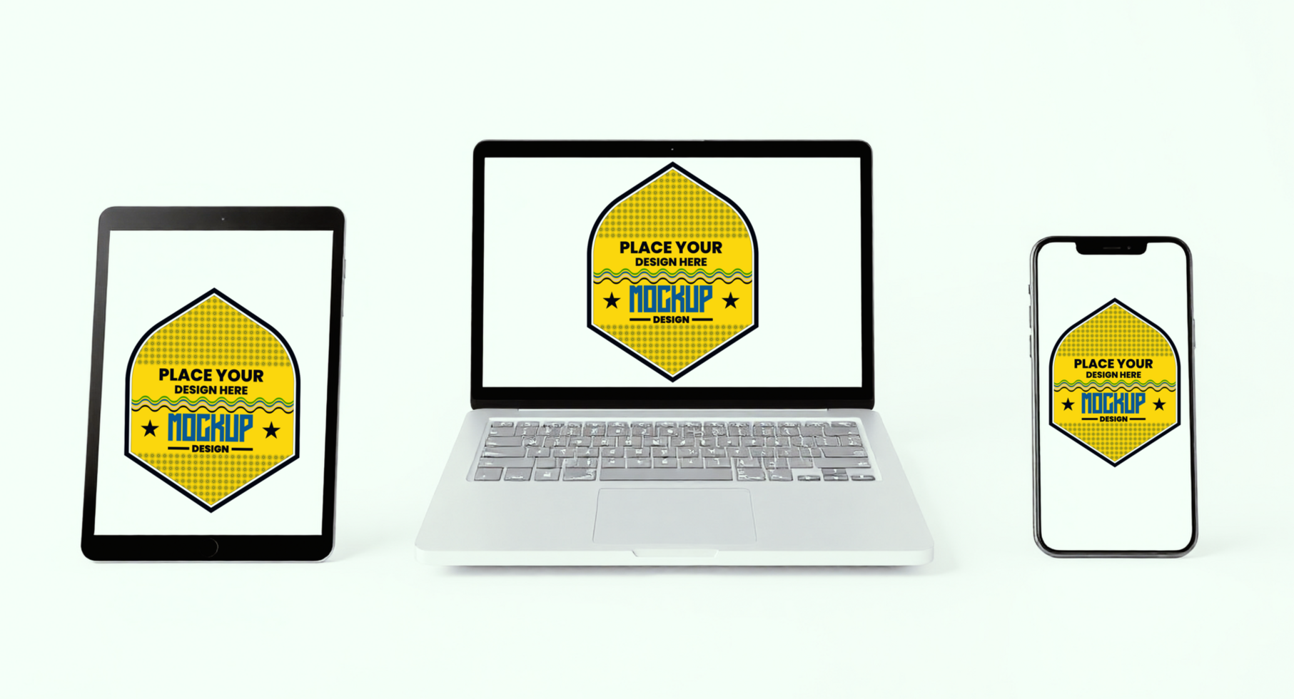 Digital mock up of tablet and smartphone for technology and modern lifestyle presentations psd
