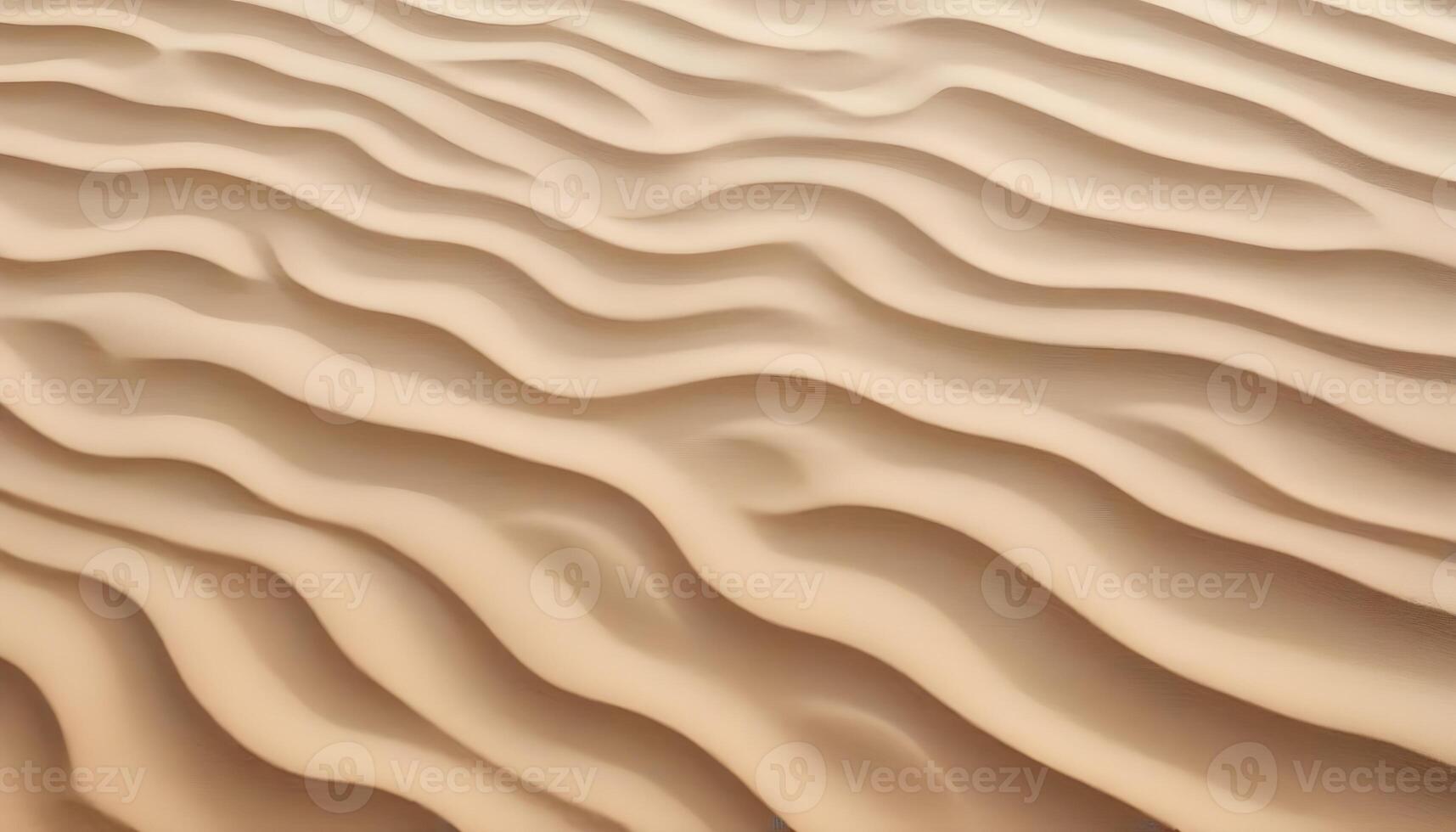 A sand dune with waves in the desert photo
