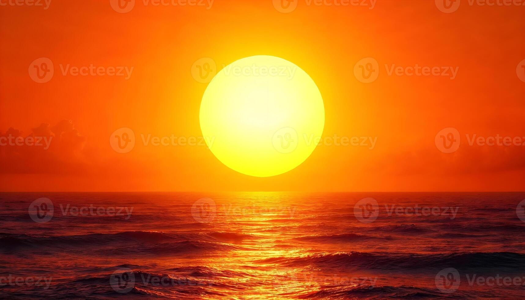 Sunrise over the ocean photo
