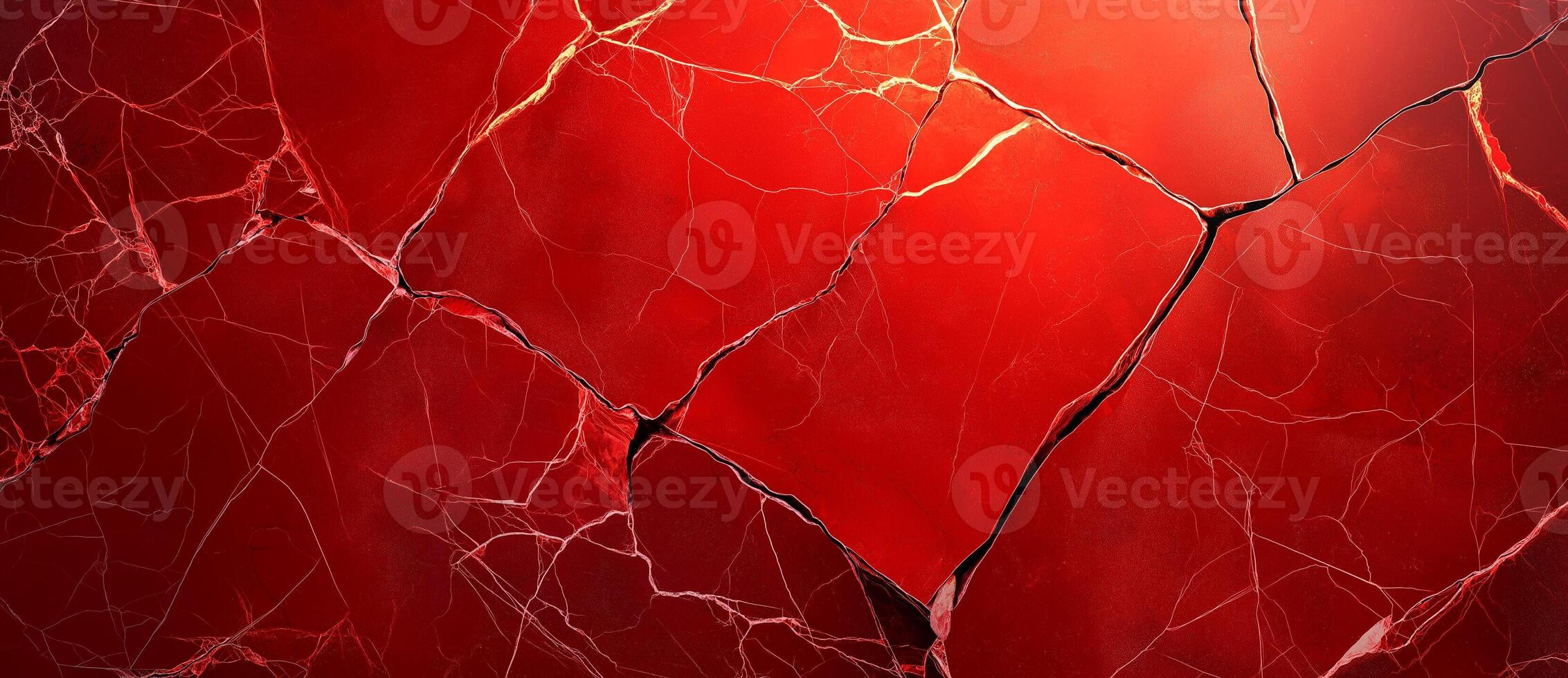 Red stone texture with cracks, resembling vibrant marble background, evokes sense of depth and intrigue. intricate patterns and rich color create striking visual impact photo