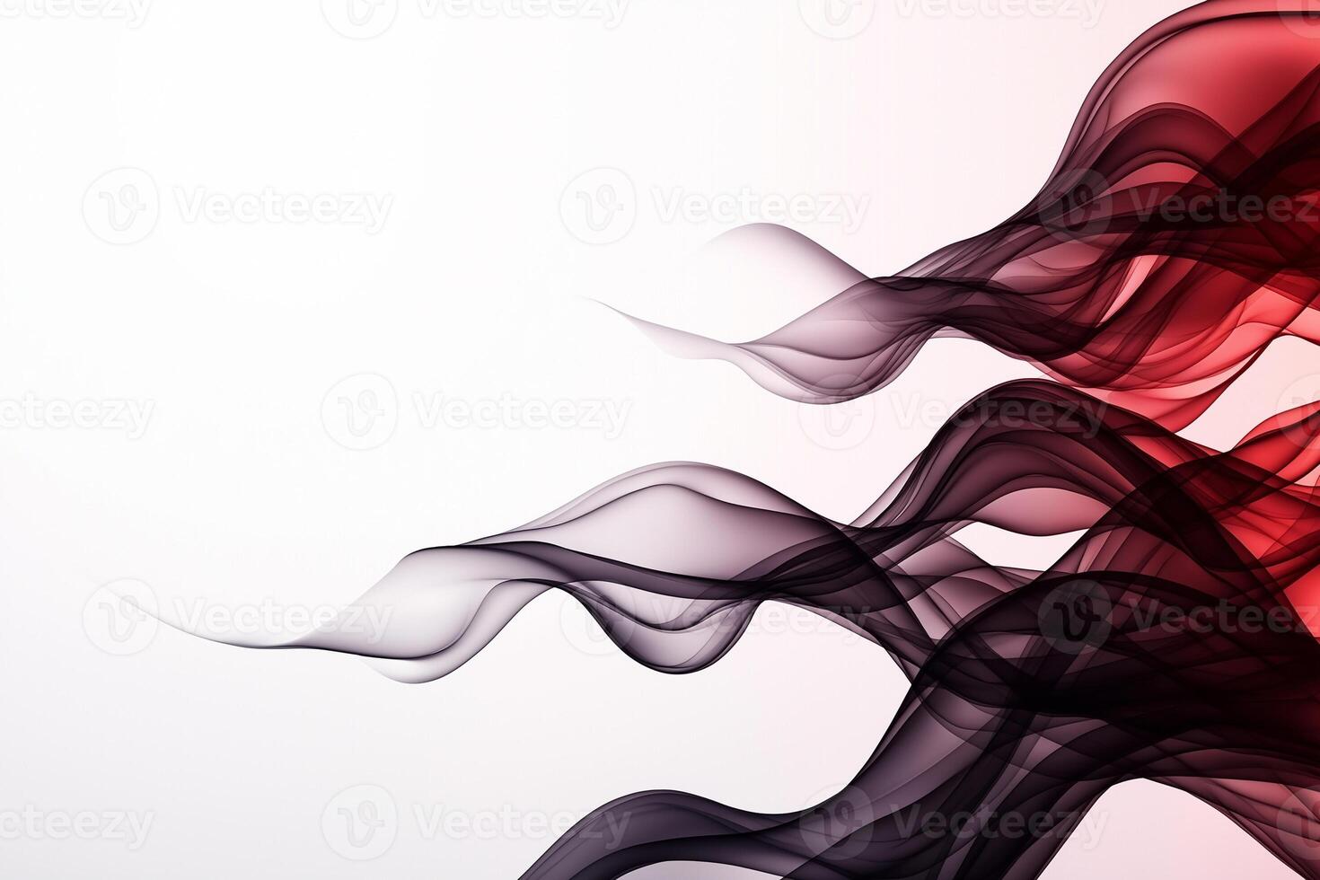 Elegant abstract waves in red and black create dynamic visual flow, evoking sense of movement and energy. smooth transitions and gradients enhance artistic appeal photo