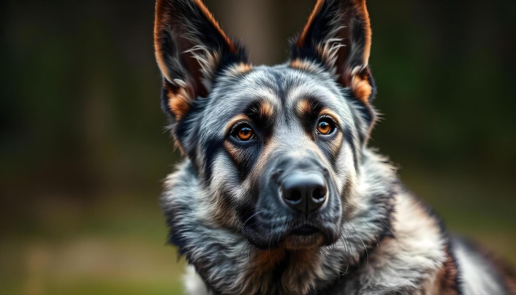 Alert and Attentive Norwegian Elkhound with Bright Eyes and Dense Coat photo
