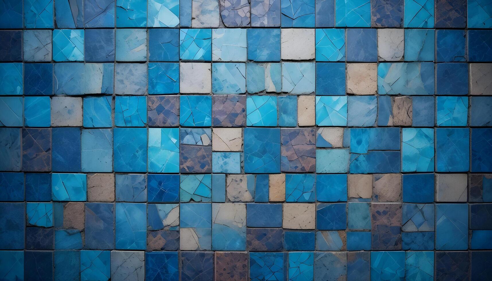 Colorful mosaic tiles creating a dynamic, artistic texture photo