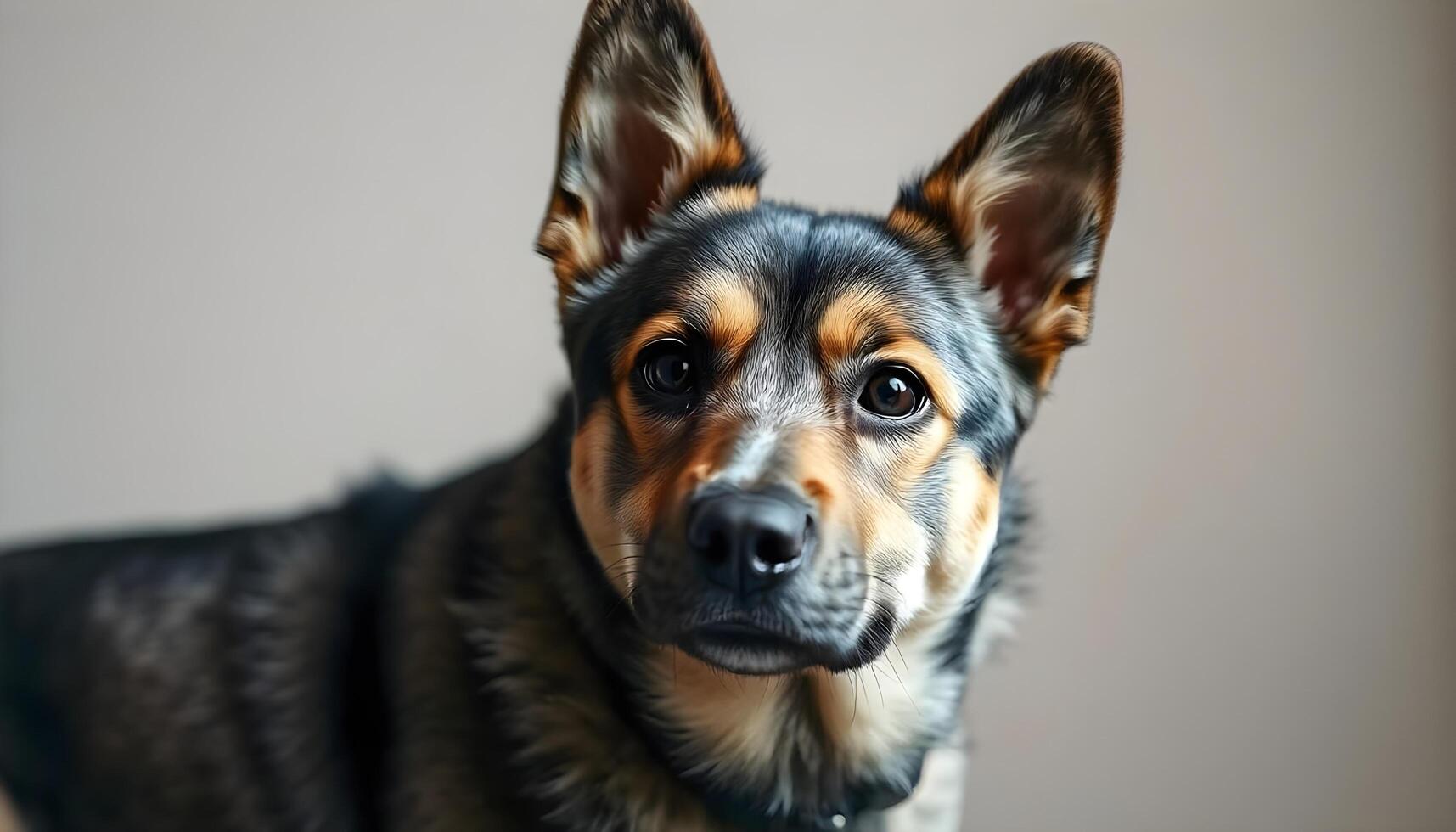 Serene Swedish Vallhund in a Softly Blurred Background photo