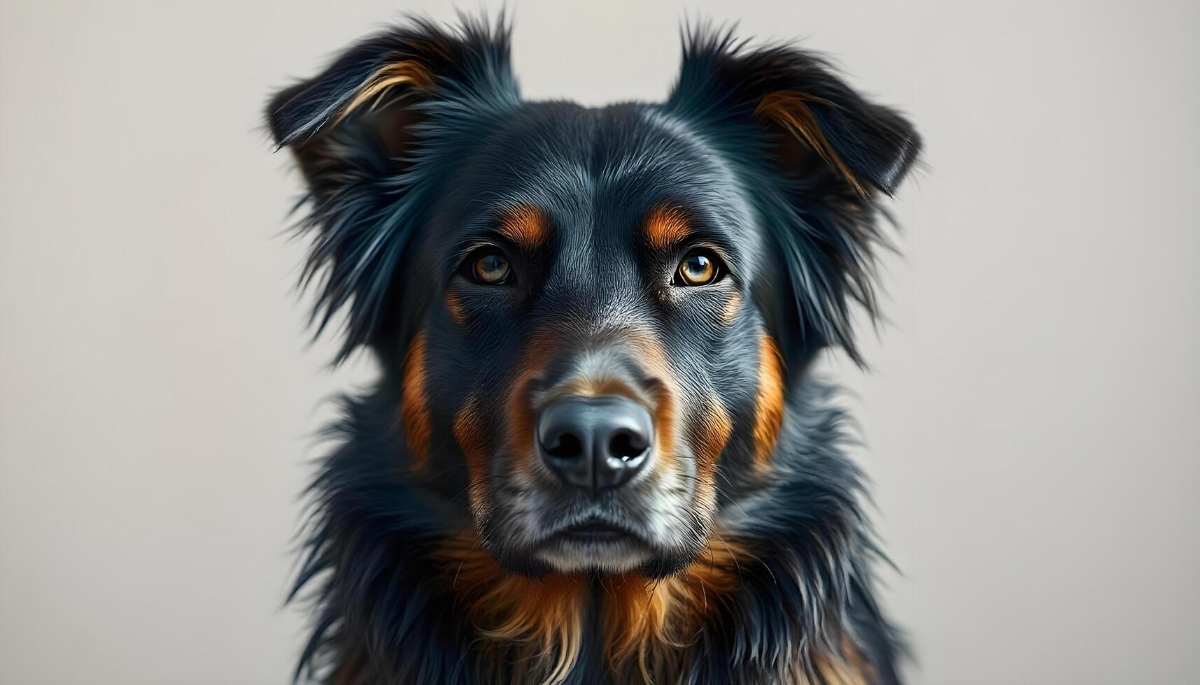 Kromfohrlander Dog with Bright Eyes and Relaxed Expression in Neutral Lighting photo