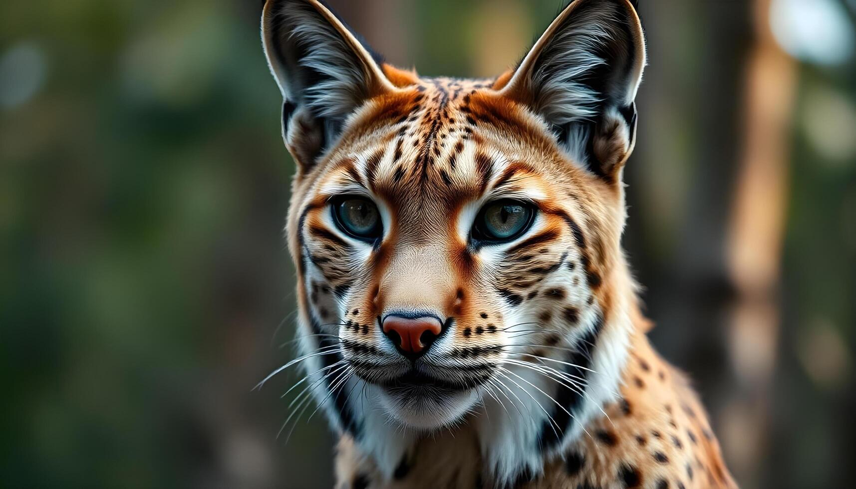 Detailed Close up of a Female Lynx, Featuring Tufted Ears and Piercing Eyes photo