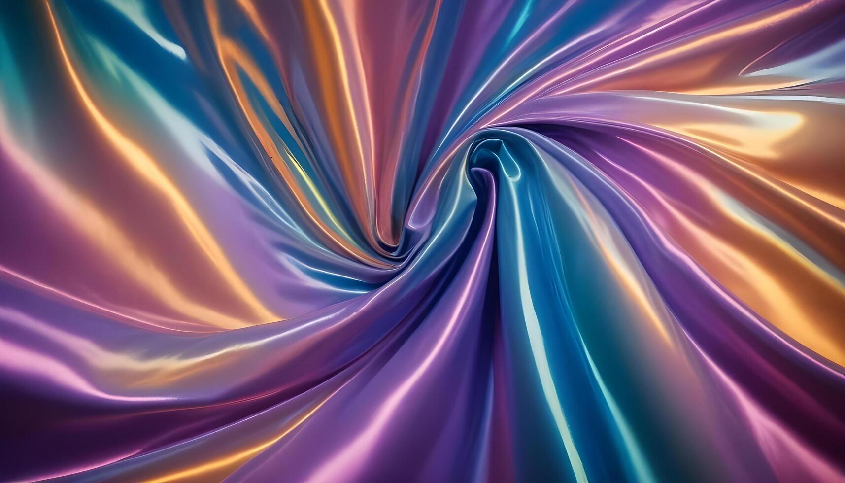 Color shifting iridescent fabric with a dynamic, fluid texture photo