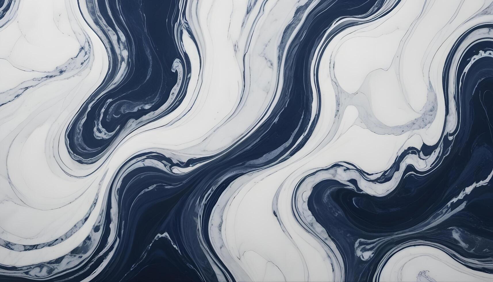 Sleek navy marble with striking white streaks, creating a bold yet timeless look photo
