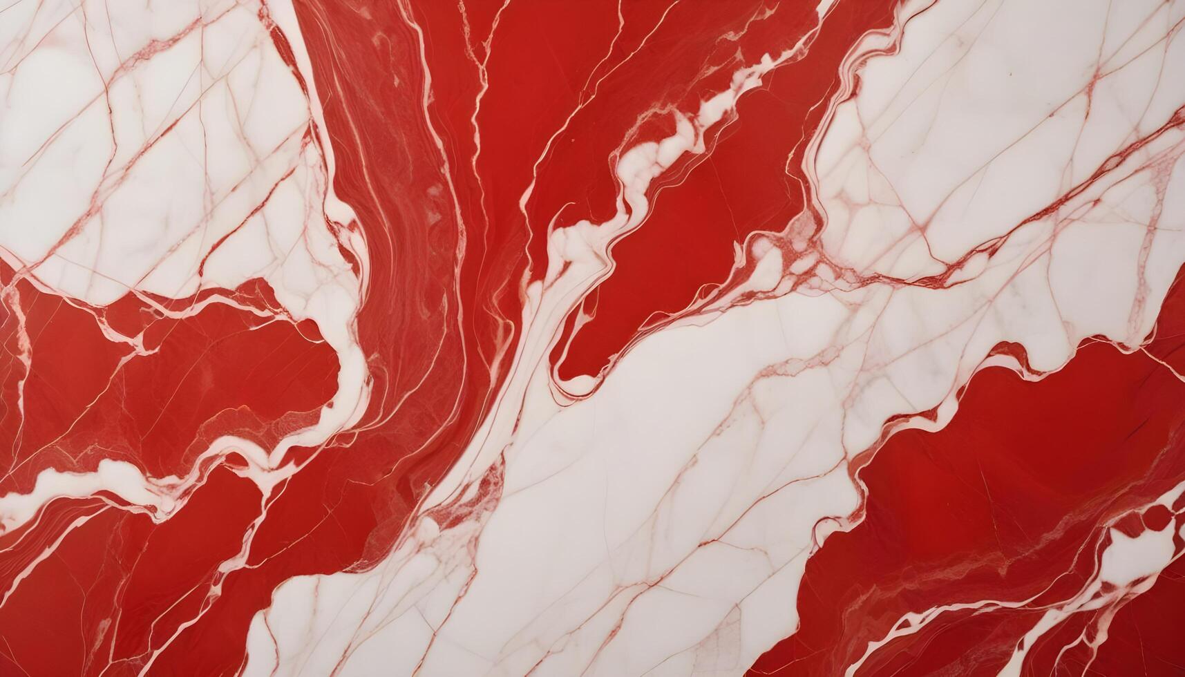 Polished red and white marble with soft flowing veins and a luxurious finish photo