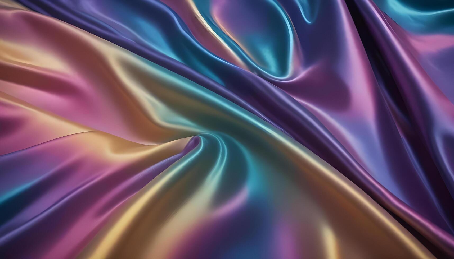 Iridescent cloth with an ever changing color palette for a dynamic design photo