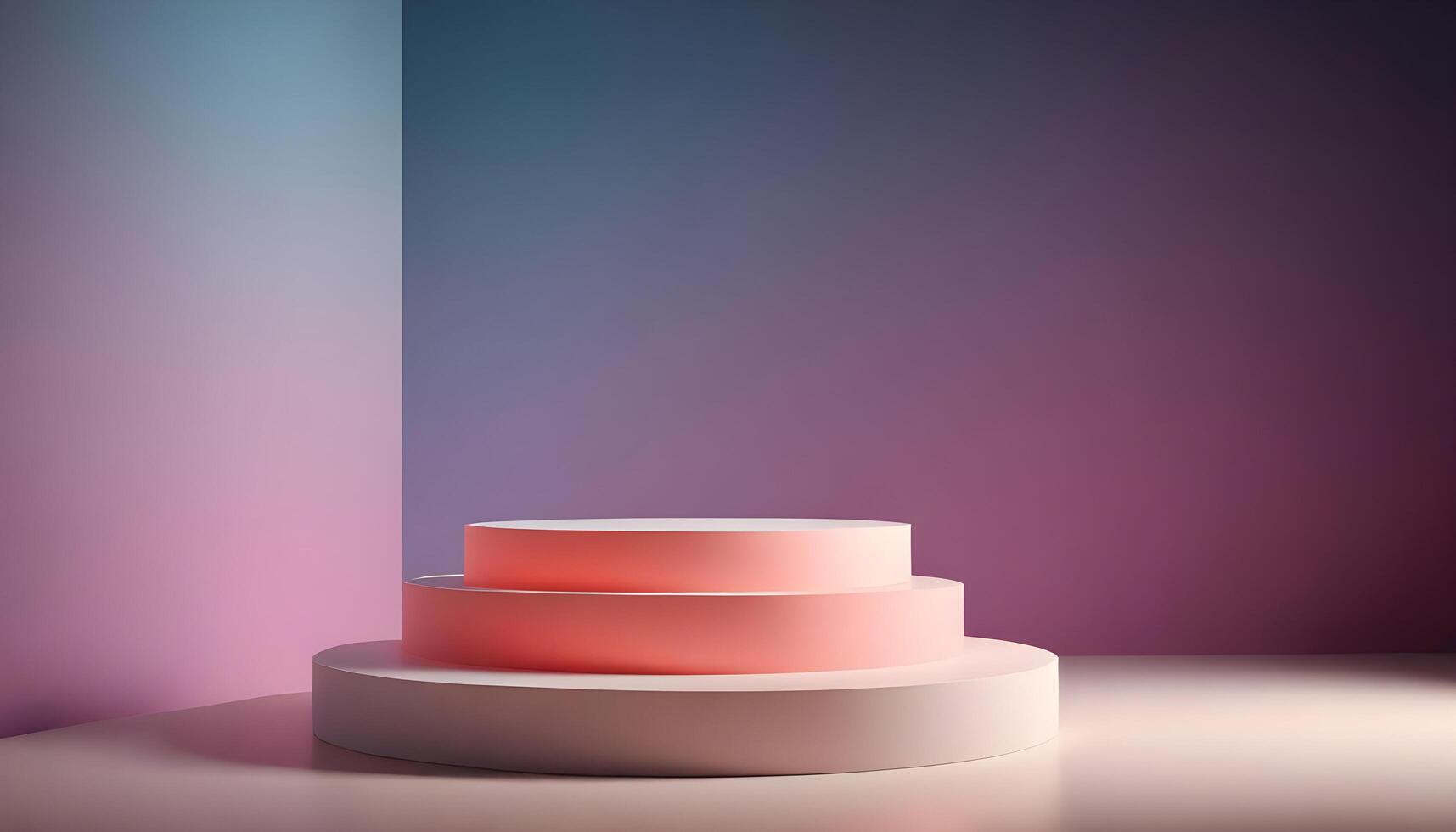 Stylish podium with clean lines for product displays photo