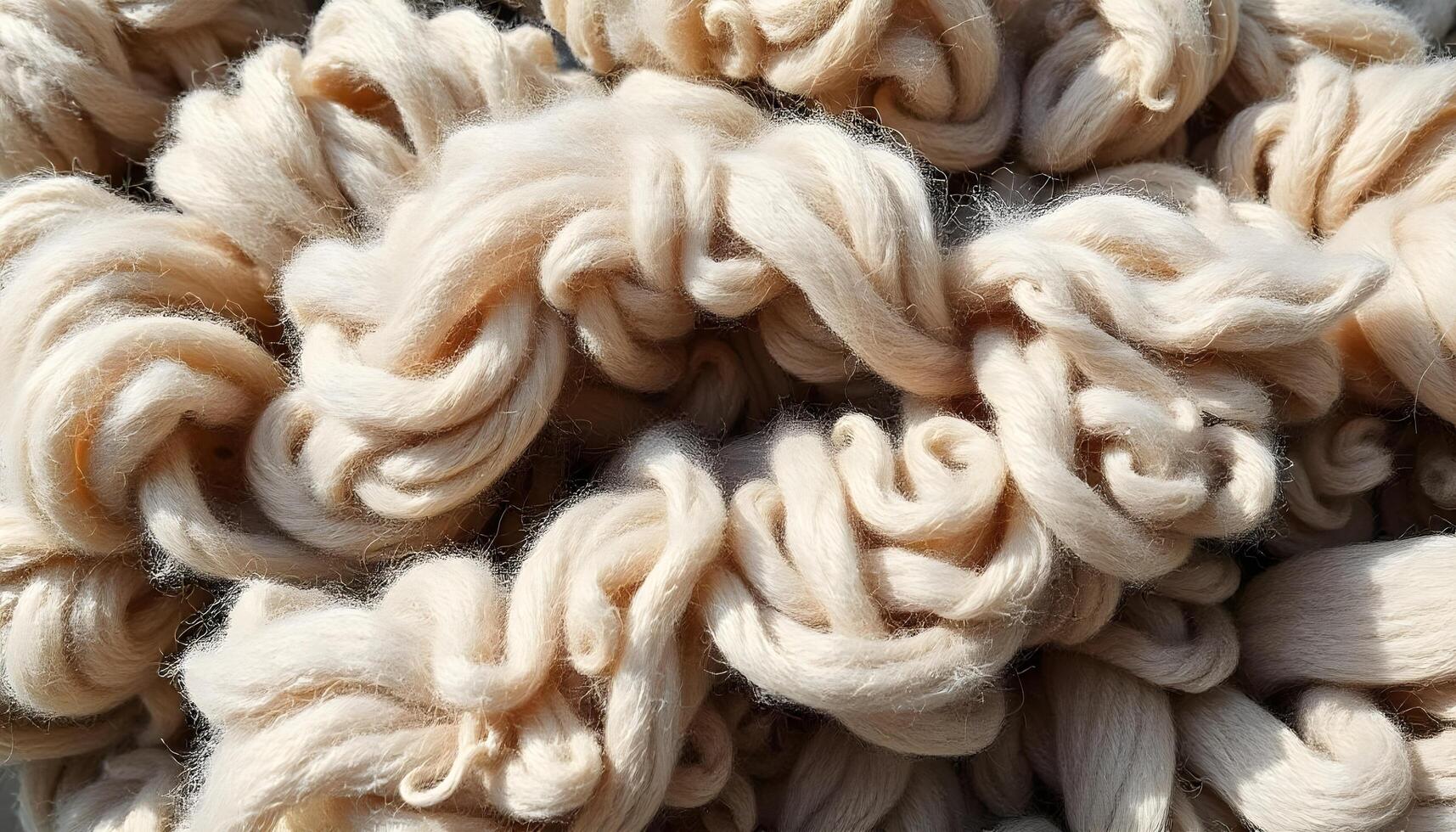 Natural fiber texture with wool and alpaca in soft gray and cream tones photo