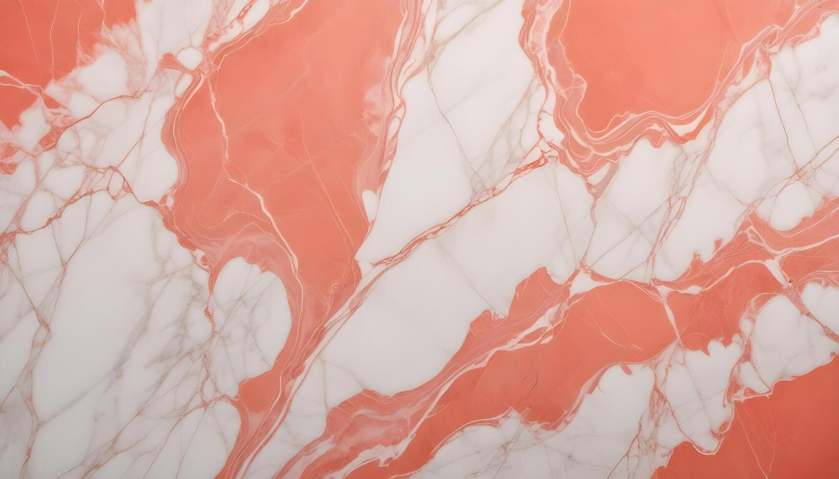 Smooth marble in coral and white tones, creating an elegant, refined atmosphere photo
