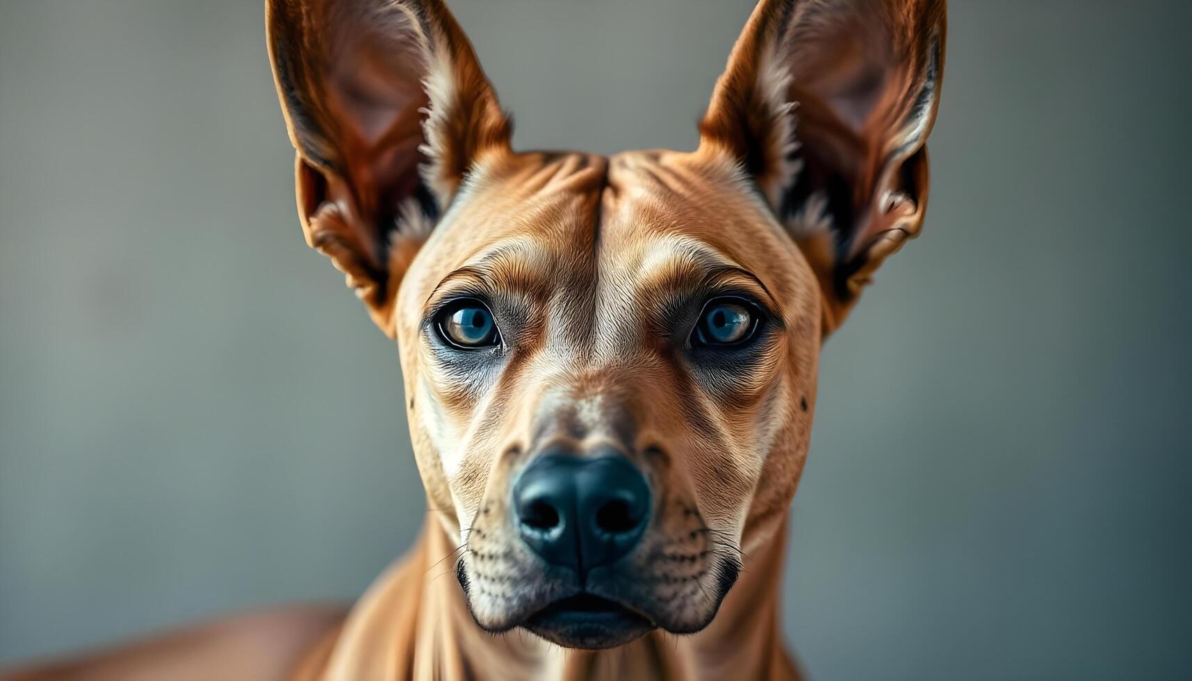 Thai Ridgeback with bright eyes and smooth coat in soft natural light photo