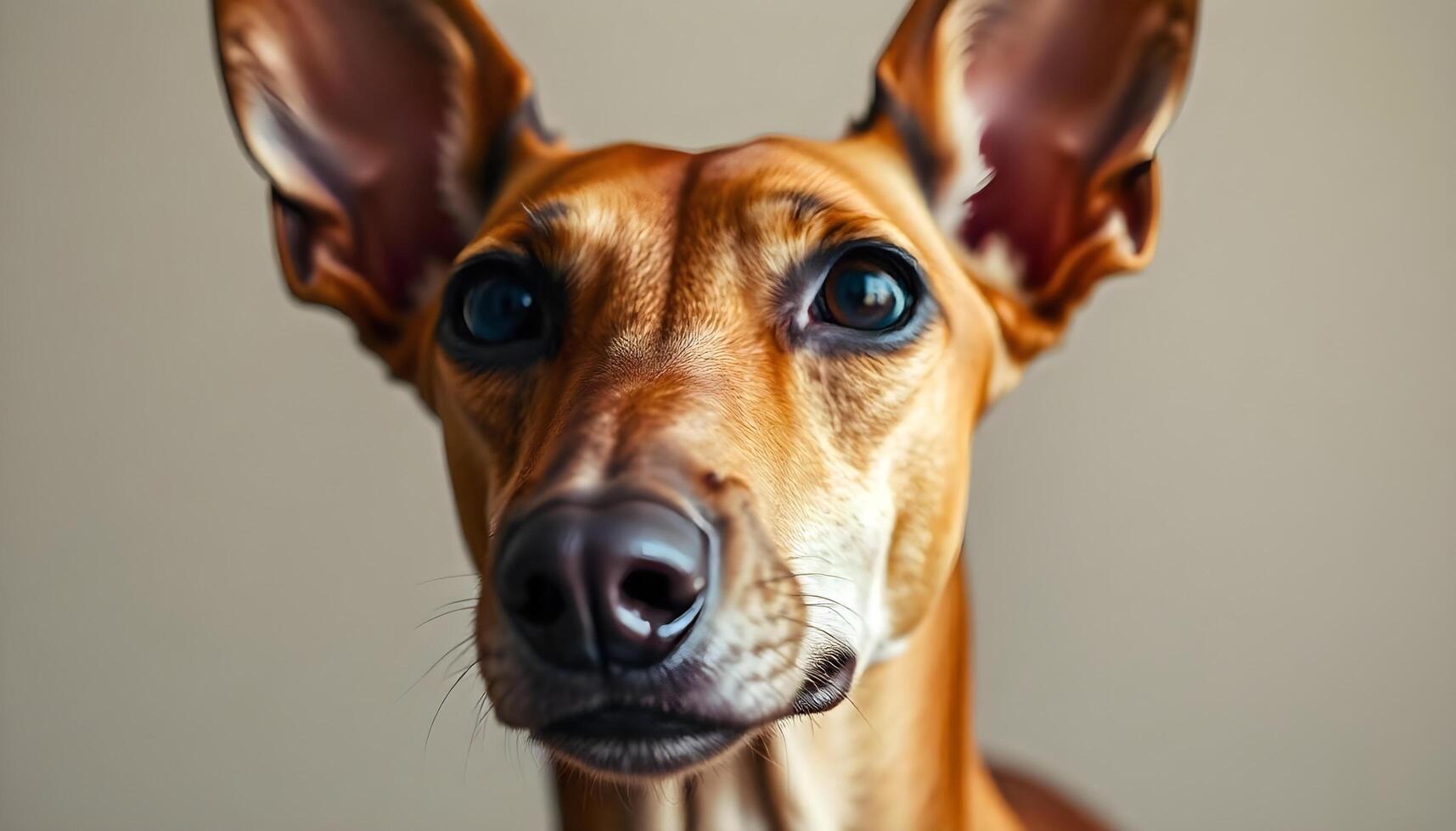 Calm and Poised Basenji with Relaxed Expression and Glowing Fur photo