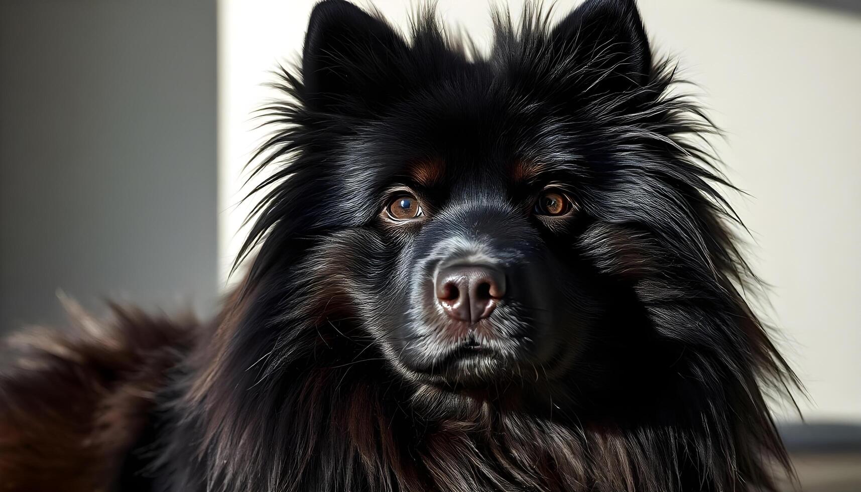 Graceful Swedish Lapphund with Thick Fur photo
