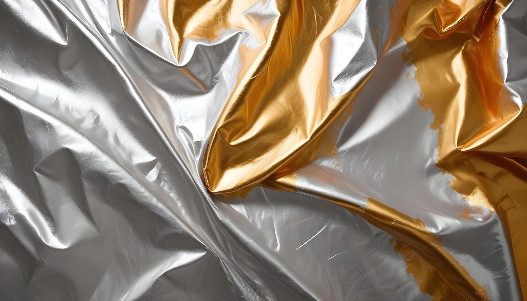 Foil texture with a crinkled effect, great for bringing life to celebratory designs photo