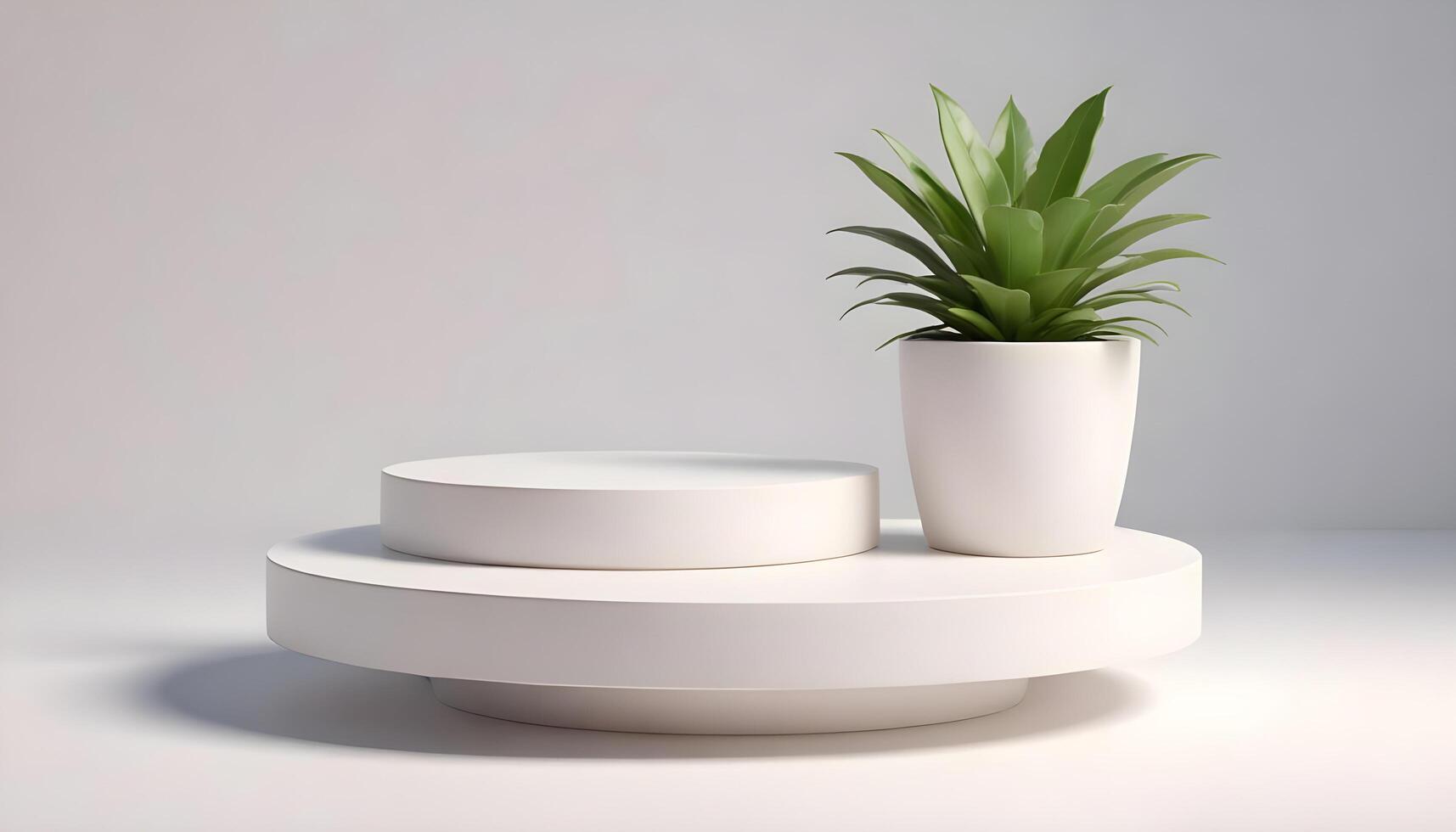 Contemporary white ceramic surface with a polished finish, suitable for luxury displays photo