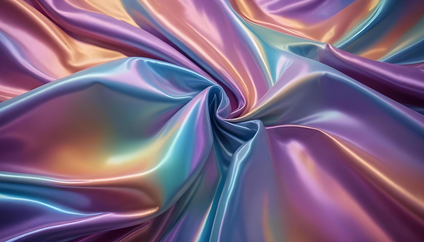 Lustrous iridescent cloth with vibrant and lively color changes photo