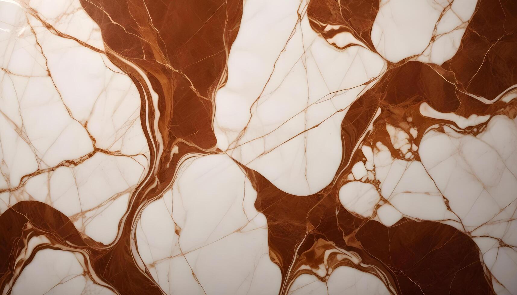 Polished marble texture in brown and white with a smooth, elegant finish, perfect for upscale design photo