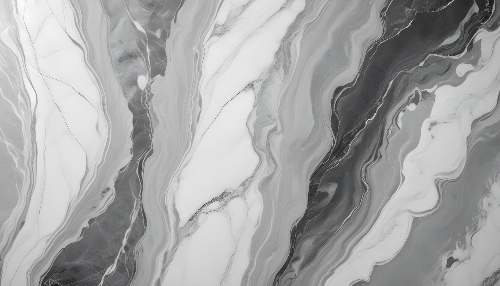 Sleek silver and white marble with fine veining, offering a modern and elegant touch photo