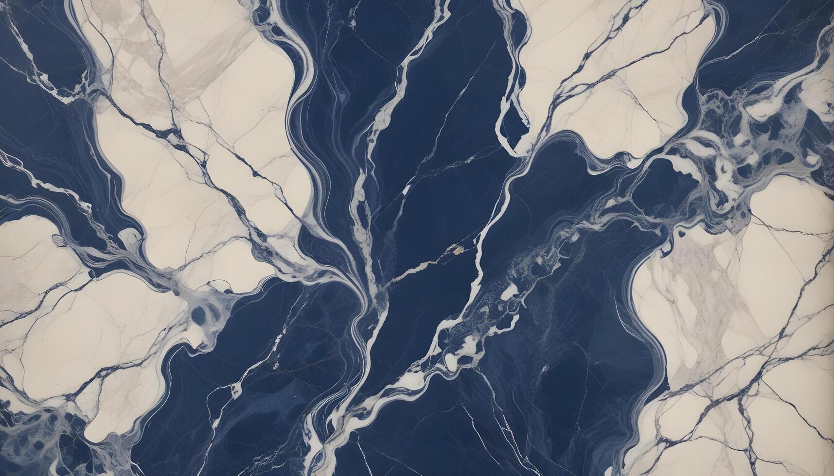 Navy marble with smooth white swirls, perfect for adding luxury to modern spaces photo