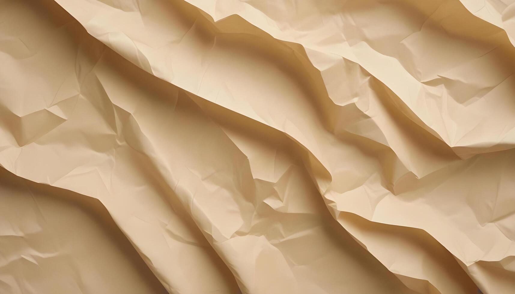 Old beige paper with visible fold marks and irregular surface details photo