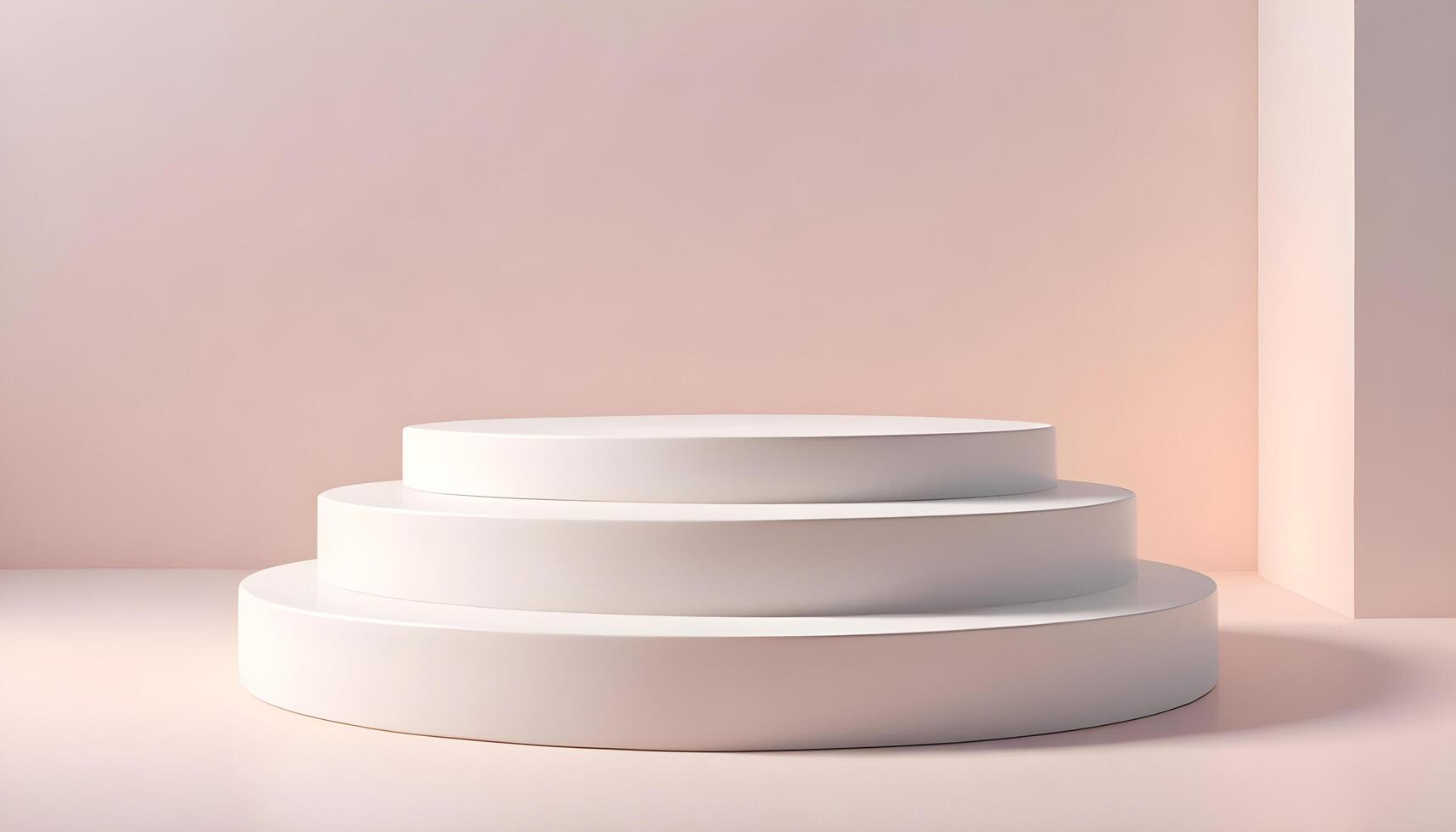 Neutral white ceramic display stand with a balanced matte texture for minimalist styling photo