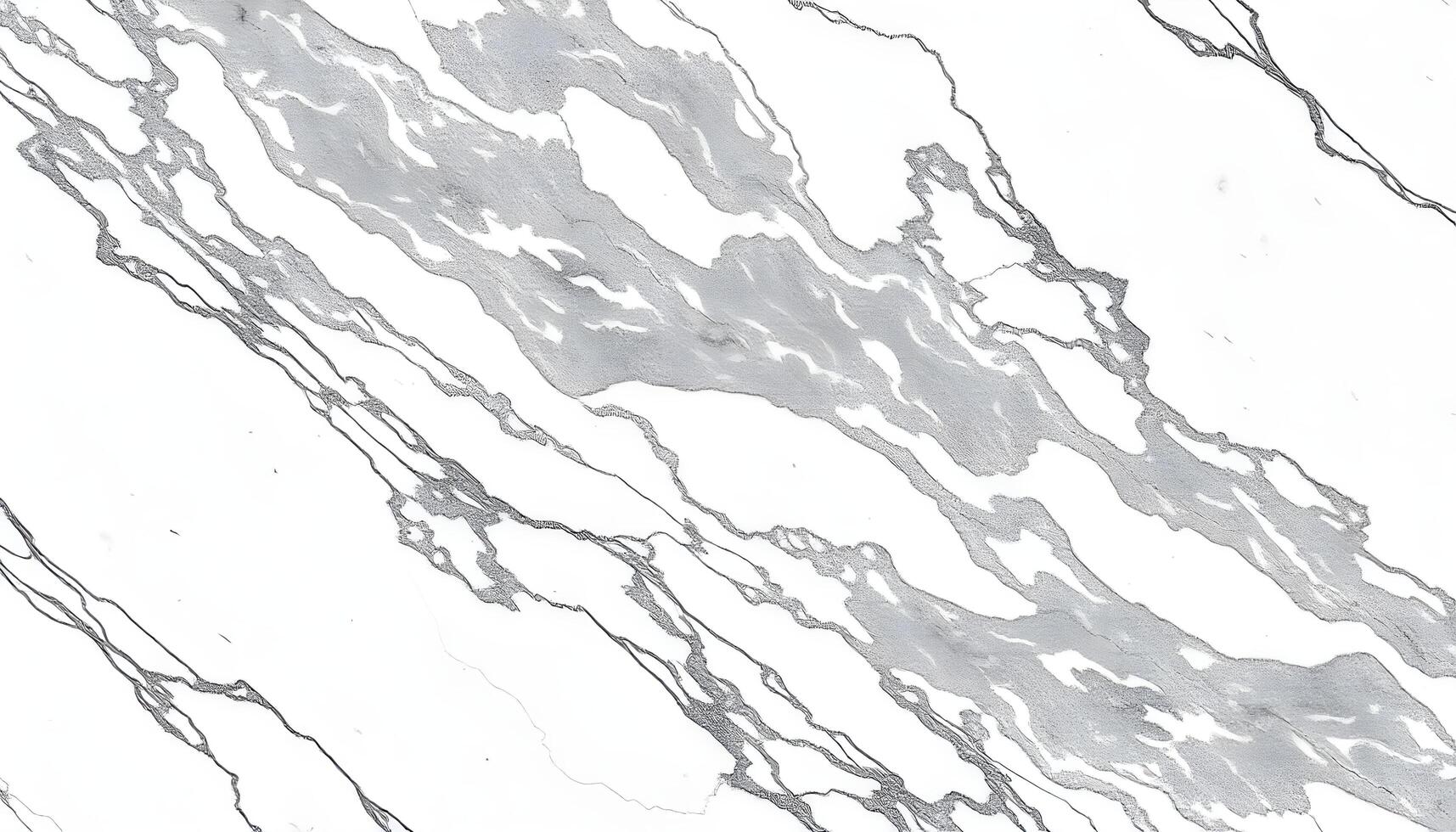 White marble texture with dark grey veins, arranged symmetrically and photographed at a slight angle photo