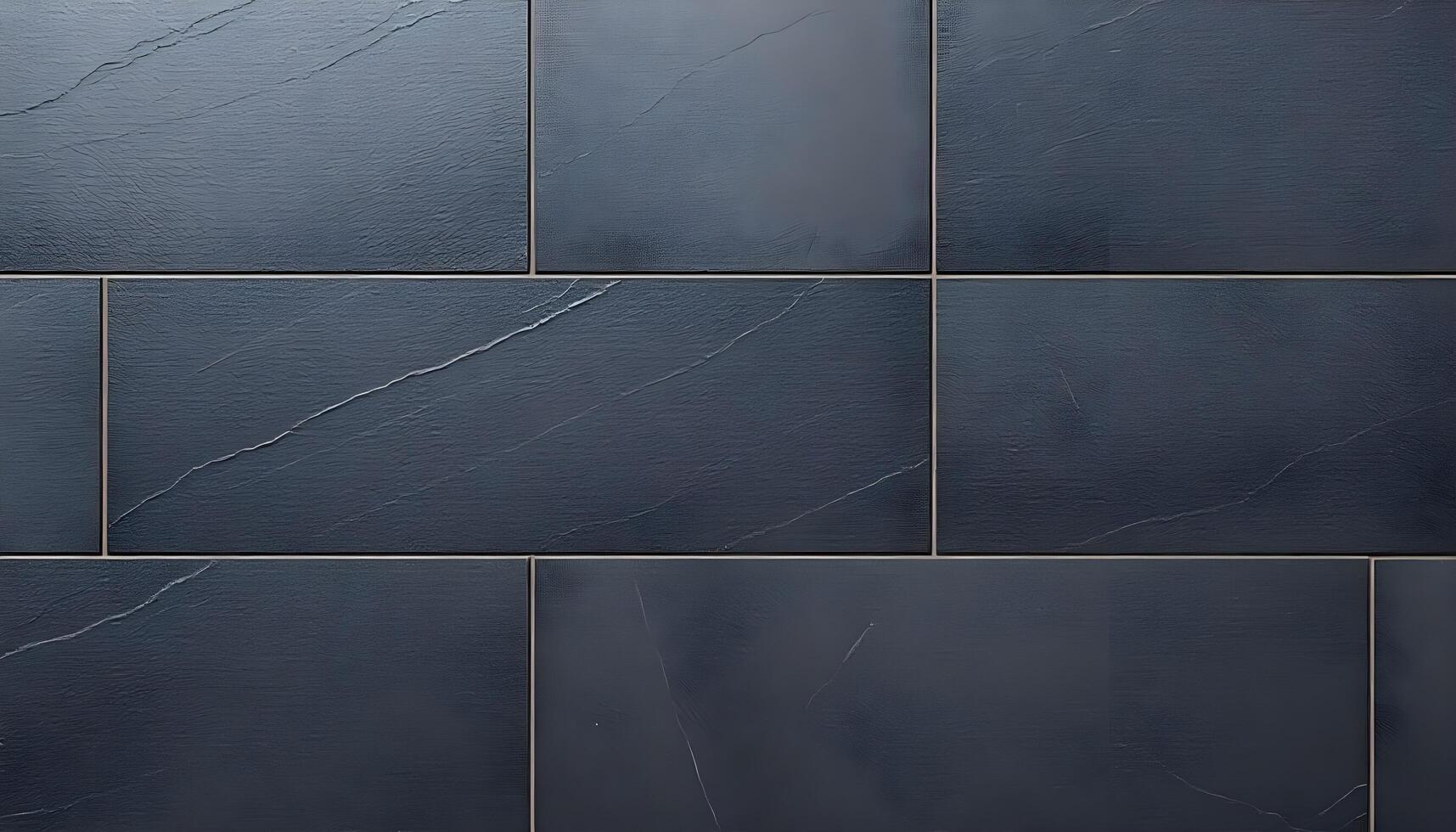 Seamless slate tile texture with polished dark tones and subtle reflections photo