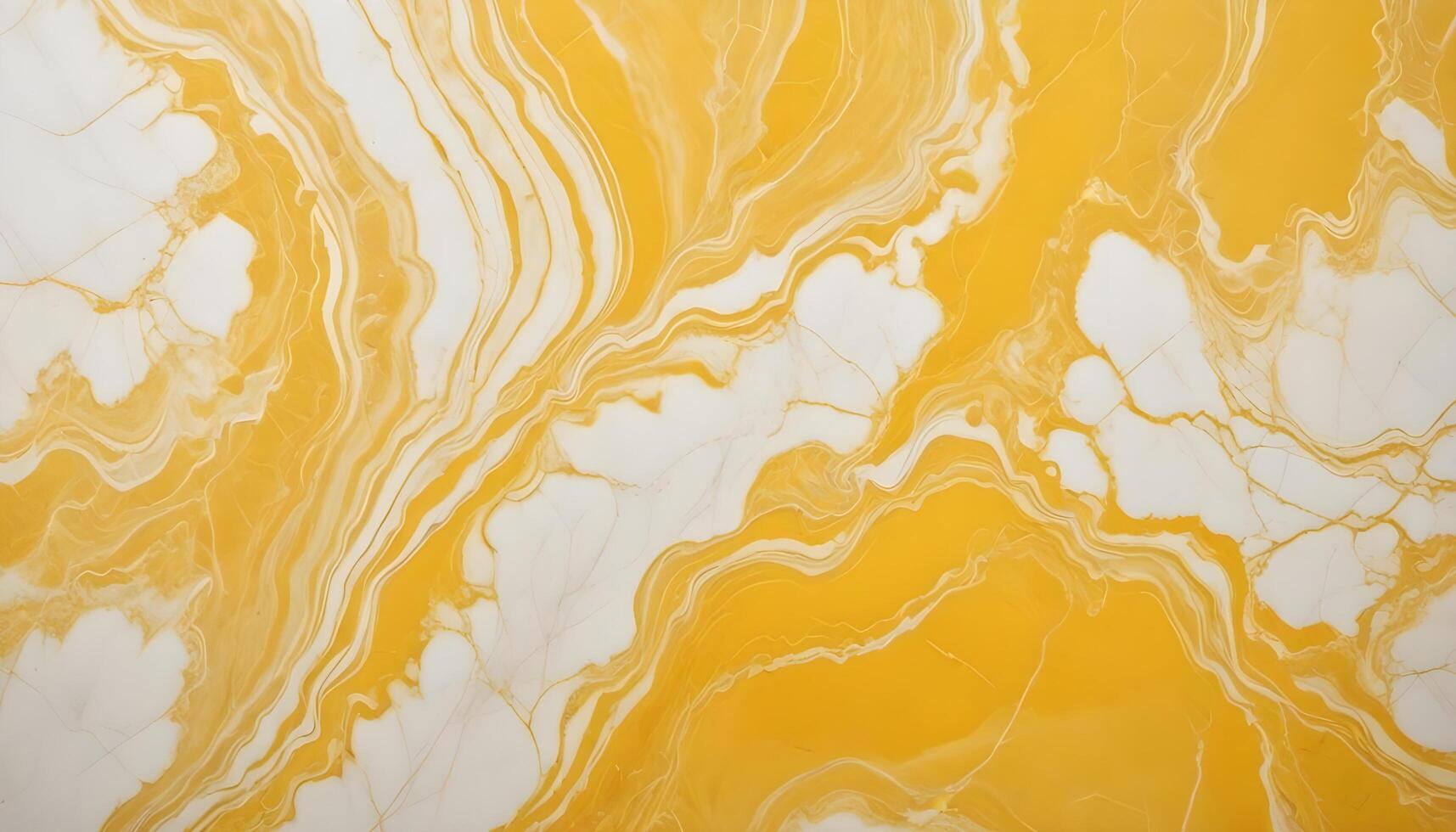 Rich yellow marble with delicate white veins and a glossy polished finish photo