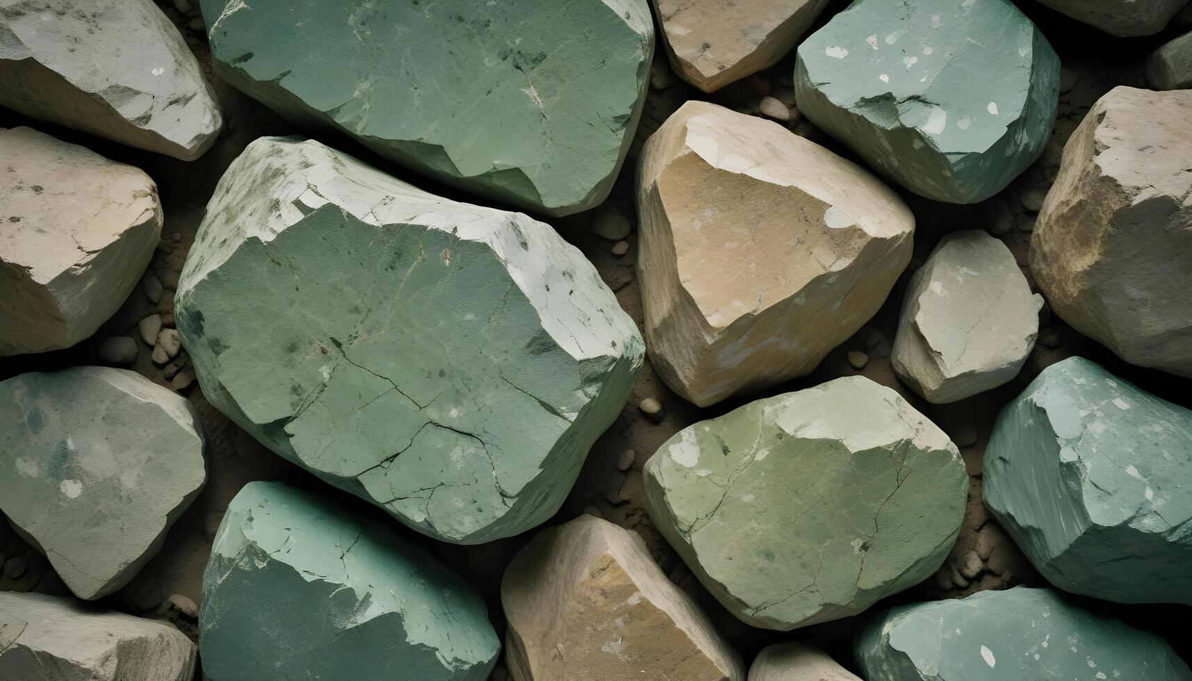 Highly detailed rough stone texture with deep fissures and organic imperfections photo