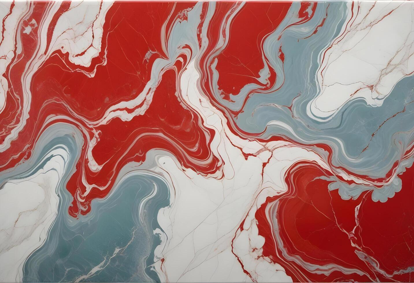 Smooth and polished red marble with fine white veins and a sophisticated look photo