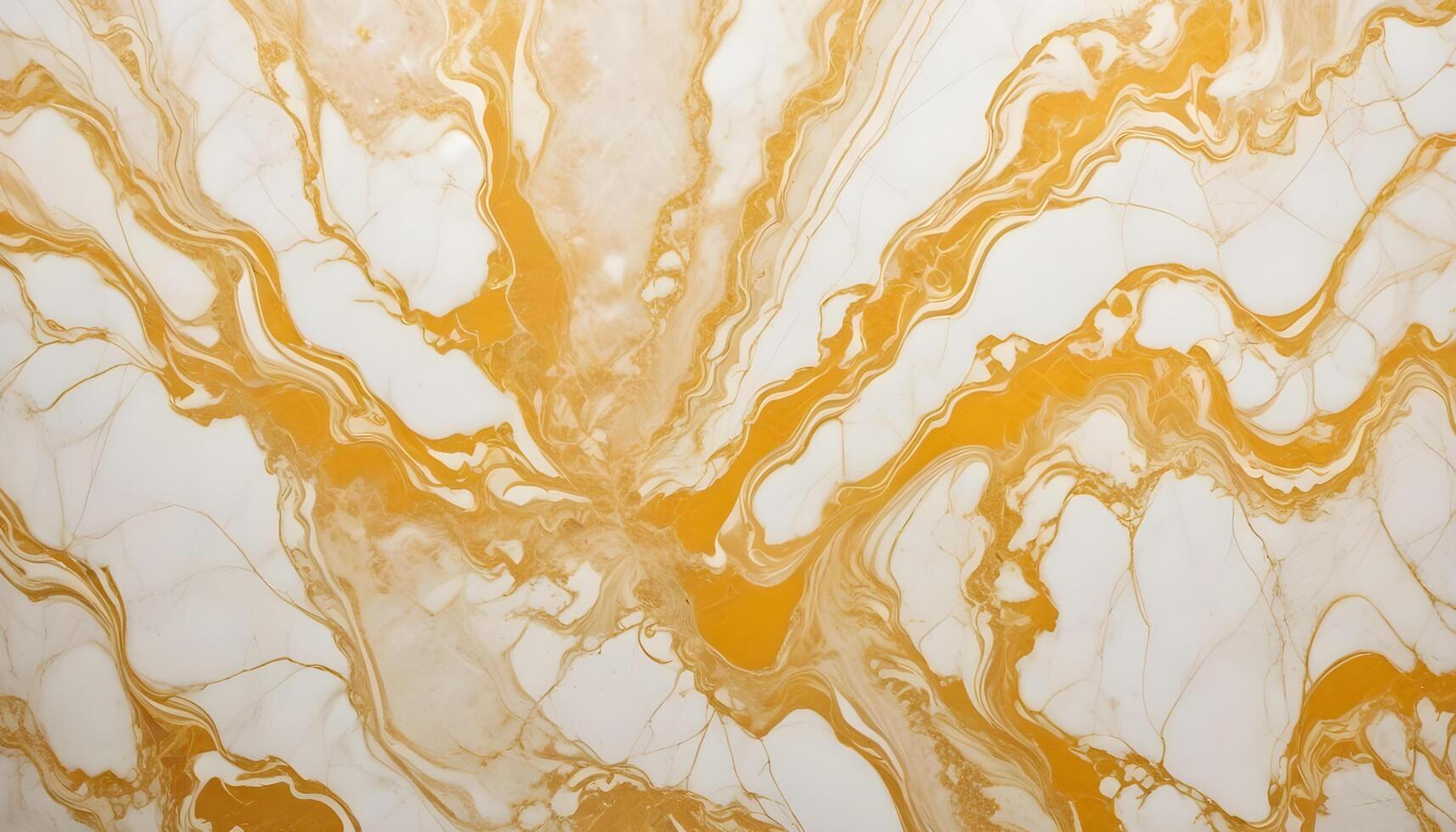 Polished yellow and white marble with natural stone variations and rich depth photo