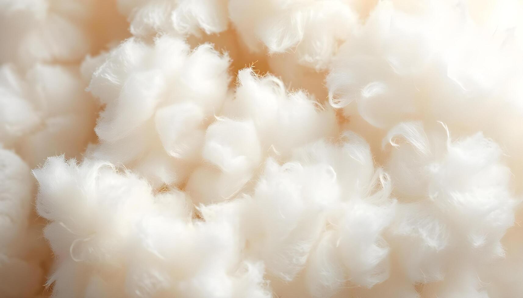 Cotton texture background with intricate fibers and soft white and cream tones photo