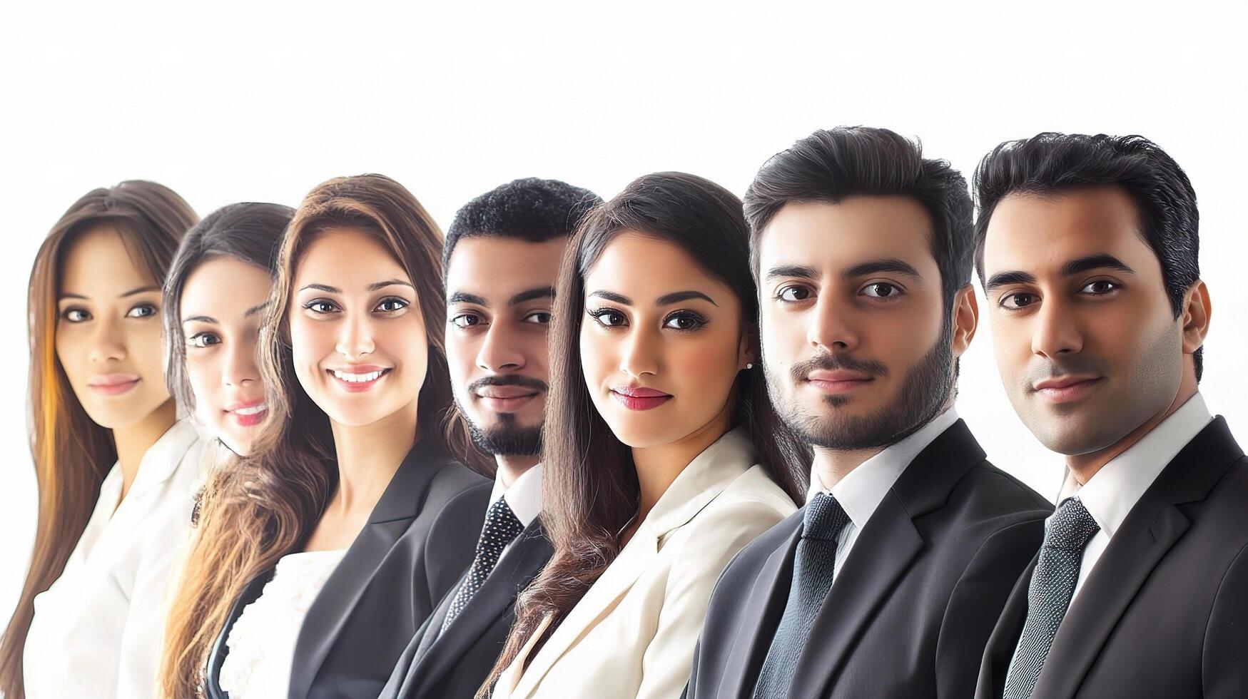 Professional Business Team Portraits in a Modern Collage Style photo