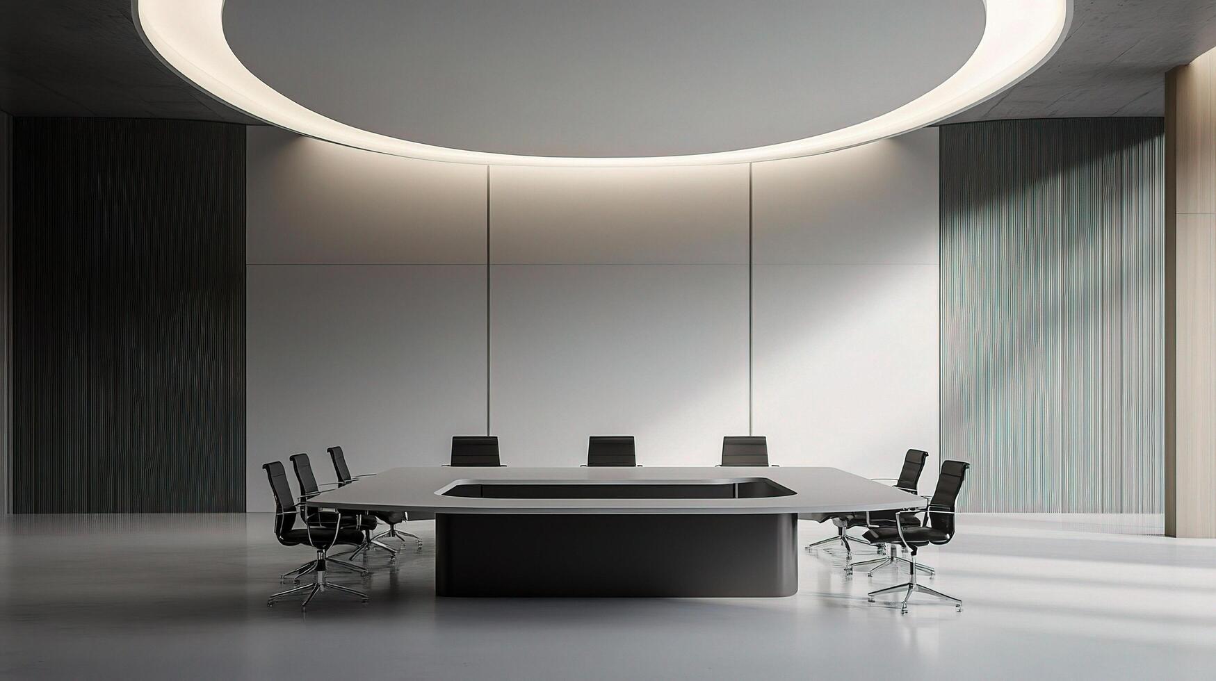 Female Executive Leading Presentation in Modern Conference Room photo