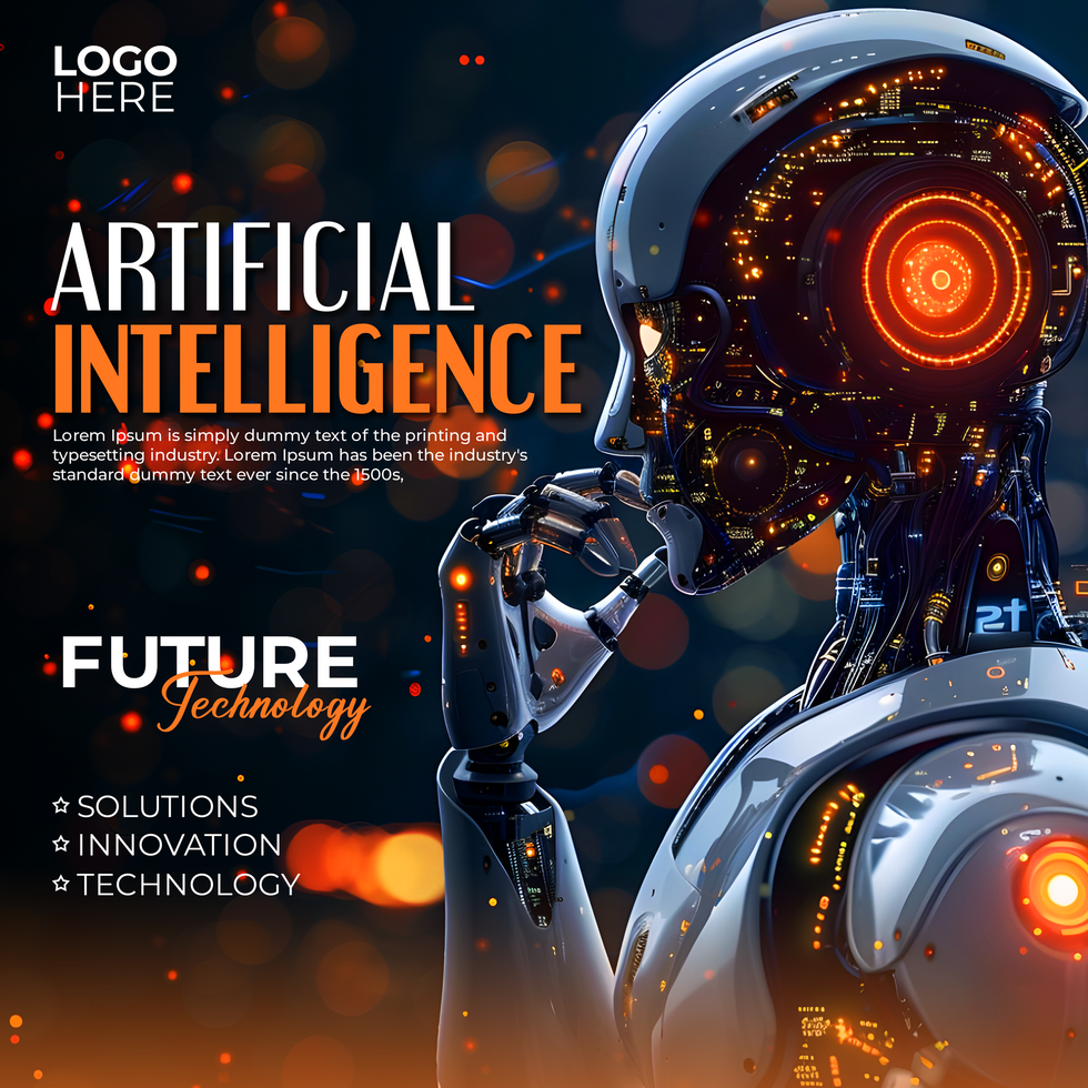 Artificial Intelligence Future Tech Social Media Post Design psd
